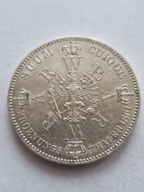 Niemcy Talar Koronacyjny Prusy 1861 r