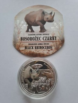 Niue Island 1 dolar Nosorożec Czarny 2014 r