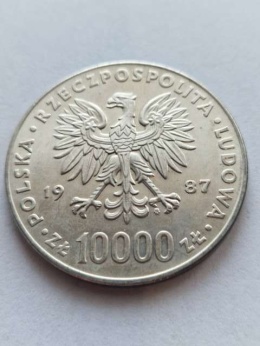 10 000 zł Jan Paweł II 1987 r