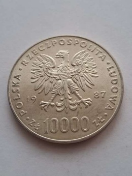 10 000 zł Jan Paweł II 1987 r