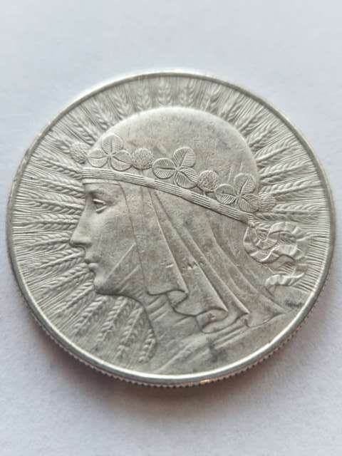 10 zł Głowa Kobiety 1932 r bez znaku