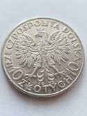 10 zł Głowa Kobiety 1932 r bez znaku