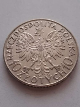 10 zł Głowa Kobiety 1932 r bez znaku