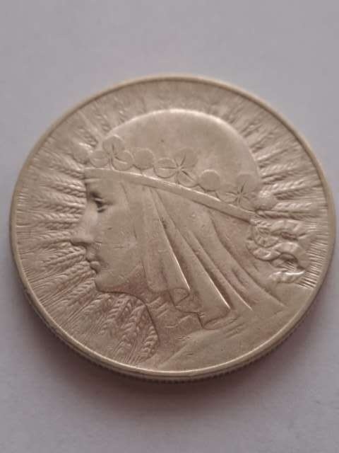 10 zł Głowa Kobiety 1932 r znak