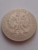 10 zł Głowa Kobiety 1932 r znak