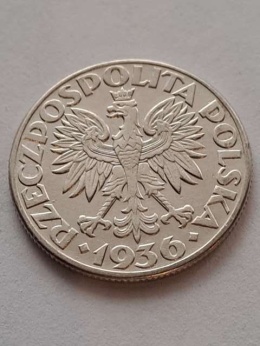 2 zł Żaglowiec 1936 r