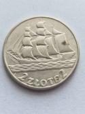 2 zł Żaglowiec 1936 r