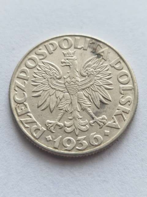 2 zł Żaglowiec 1936 r
