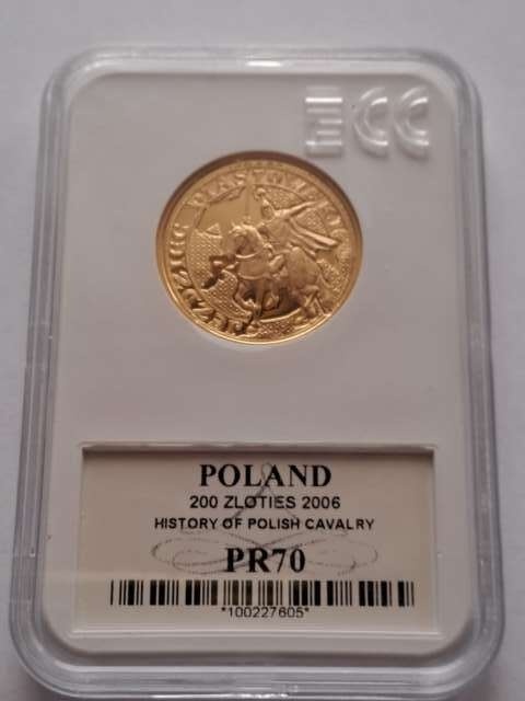 200 zł Jeździec Piastowski 2006 r GCN PR 70
