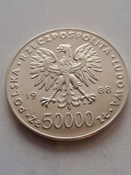 50 tys Józef Piłsudski 1988 r
