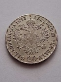Austria 20 Krajcarów Franciszek Józef I 1843 r