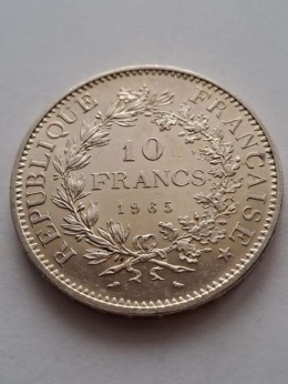 Francja 10 Franków Herkules 1965 r