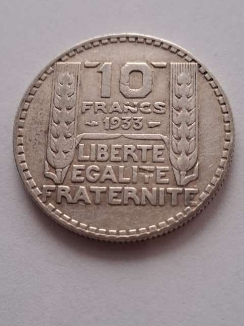 Francja 10 Franków Trzecia Republika 1933 r