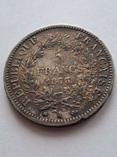 Francja 5 Franków Herkules 1873 r