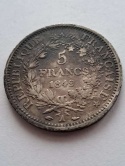 Francja 5 Franków Herkules 1849 r