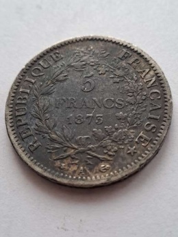 Francja 5 Franków Herkules 1873 r