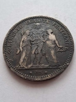 Francja 5 Franków Herkules 1873 r