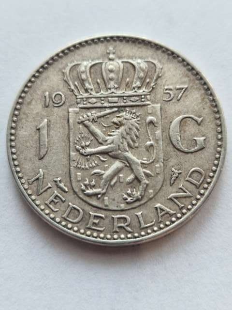 Holandia 1 Gulden Juliana 1957 r