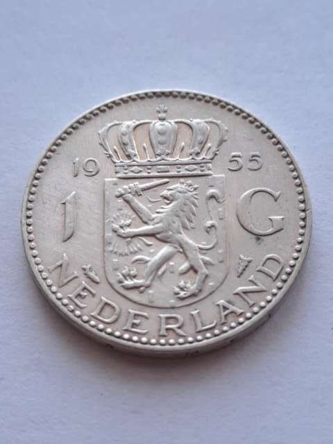 Holandia 1 Gulden Juliana 1955 r