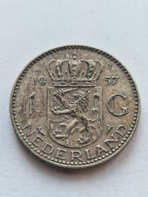 Holandia 1 Gulden Juliana 1957 r