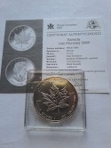 Kanada 5 Dolarów Liść 2009 r