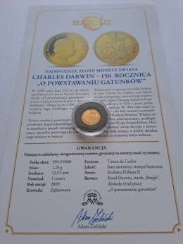 Tristan 1 crown Charles Darwin 2009 r