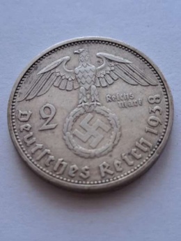Niemcy 2 Marki Hindenburg 1938 r A