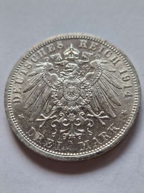 Niemcy 3 Marki Mundur 1914 r