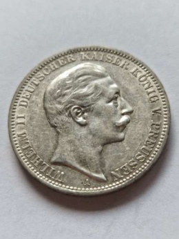 Niemcy 3 Marki Wilhelm II Prusy 1911 r