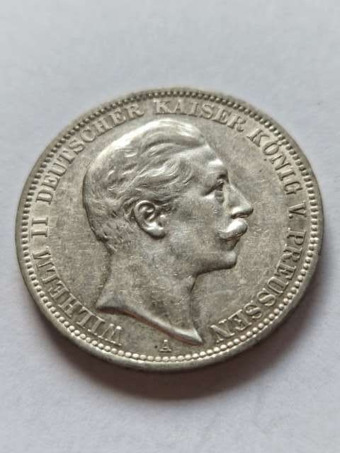 Niemcy 3 Marki Wilhelm II Prusy 1911 r
