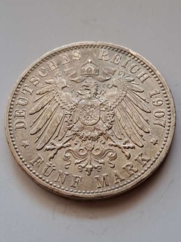 Niemcy 5 Marek Badenia 1907 r