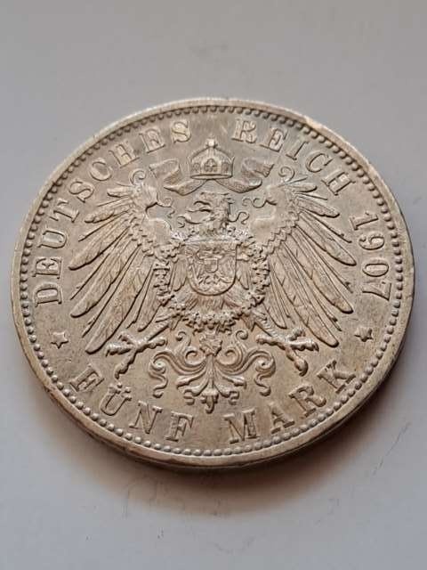 Niemcy 5 Marek Badenia 1907 r