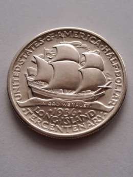 USA 1/2 Dollara Long Island 1925 r
