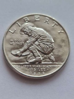 USA 1/2 Dollara Kalifornia 1925 r S