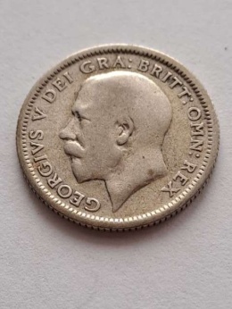 Wielka Brytania 6 Pensów Jerzy V 1925 r