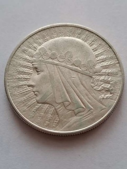 10 zł Głowa Kobiety 1932 r bez znaku