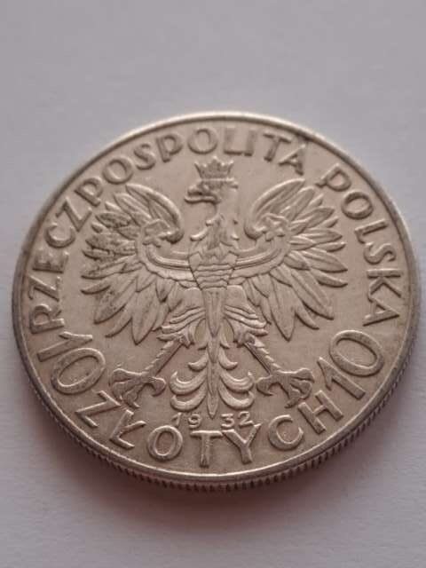 10 zł Głowa Kobiety 1932 r bez znaku