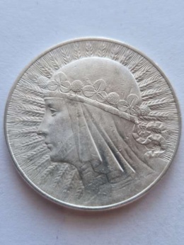 10 zł Głowa Kobiety 1932 r znak
