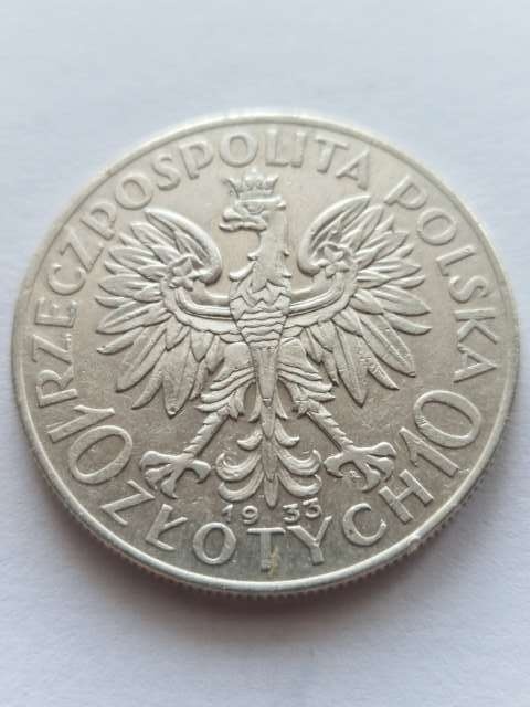 10 zł Głowa Kobiety 1933 r