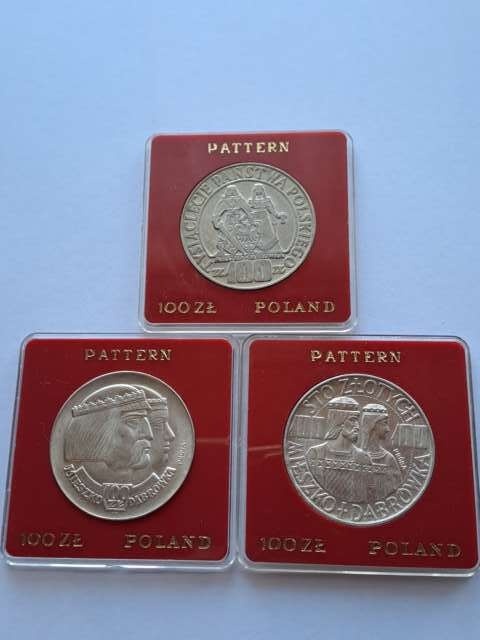 100 zł Mieszko i Dąbrówka zestaw 1966 r