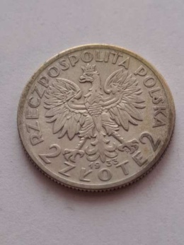 2 zł Głowa Kobiety 1933 r