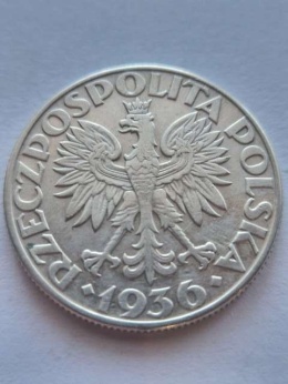 5 zł Żaglowiec 1936 r