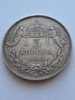 Austria 5 Koron Franciszek Józef I 1900 r