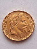 Francja 20 Franków Napoleon III 1864 r