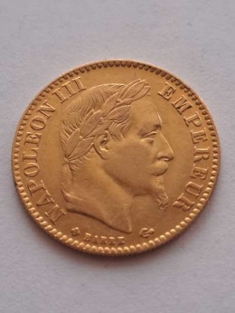 Francja 10 Franków Napoleon III 1866 r