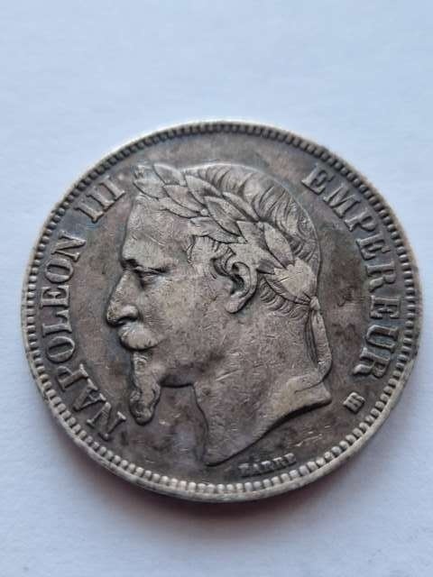 Francja 5 Franków Napoleon III 1869 r