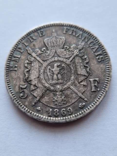 Francja 5 Franków Napoleon III 1869 r