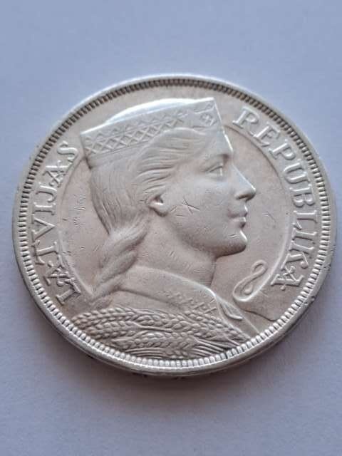 Łotwa 5 Łatów 1932 r