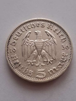 Niemcy 5 Marek Hindenburg 1936 r E