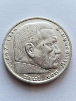 Niemcy 5 Marek Hindenburg 1936 r A